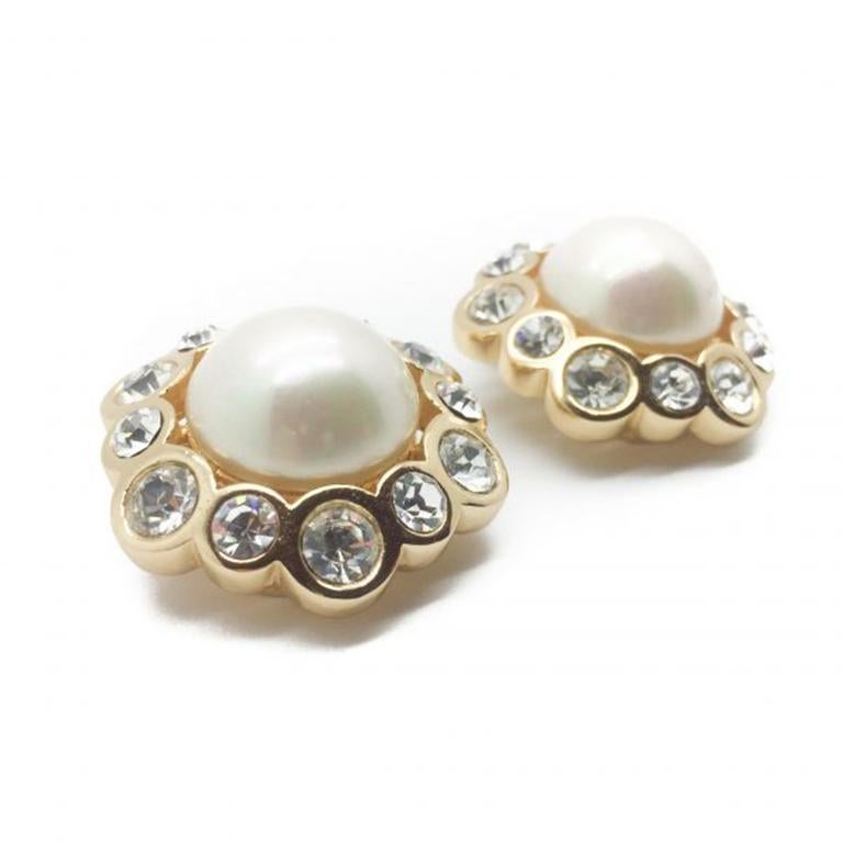dior pearl earrings