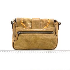 Dior Vintage Gaucho Mini Brown Leather Crossbody Bag 2006