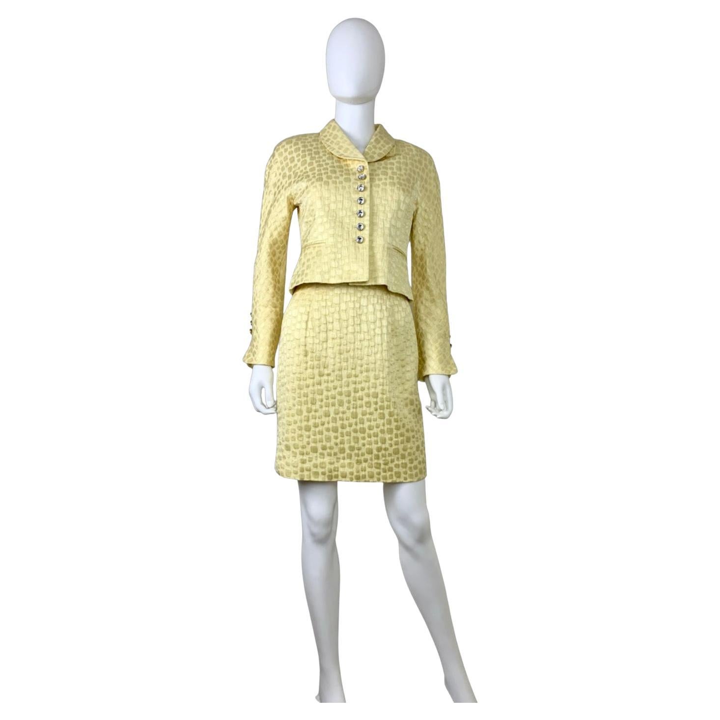 Dior Vintage Jacket + Skirt Set For Sale