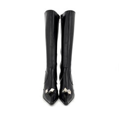 Dior Vintage John Galliano Gambler Dice Pointed Toe Knee High Boots 40