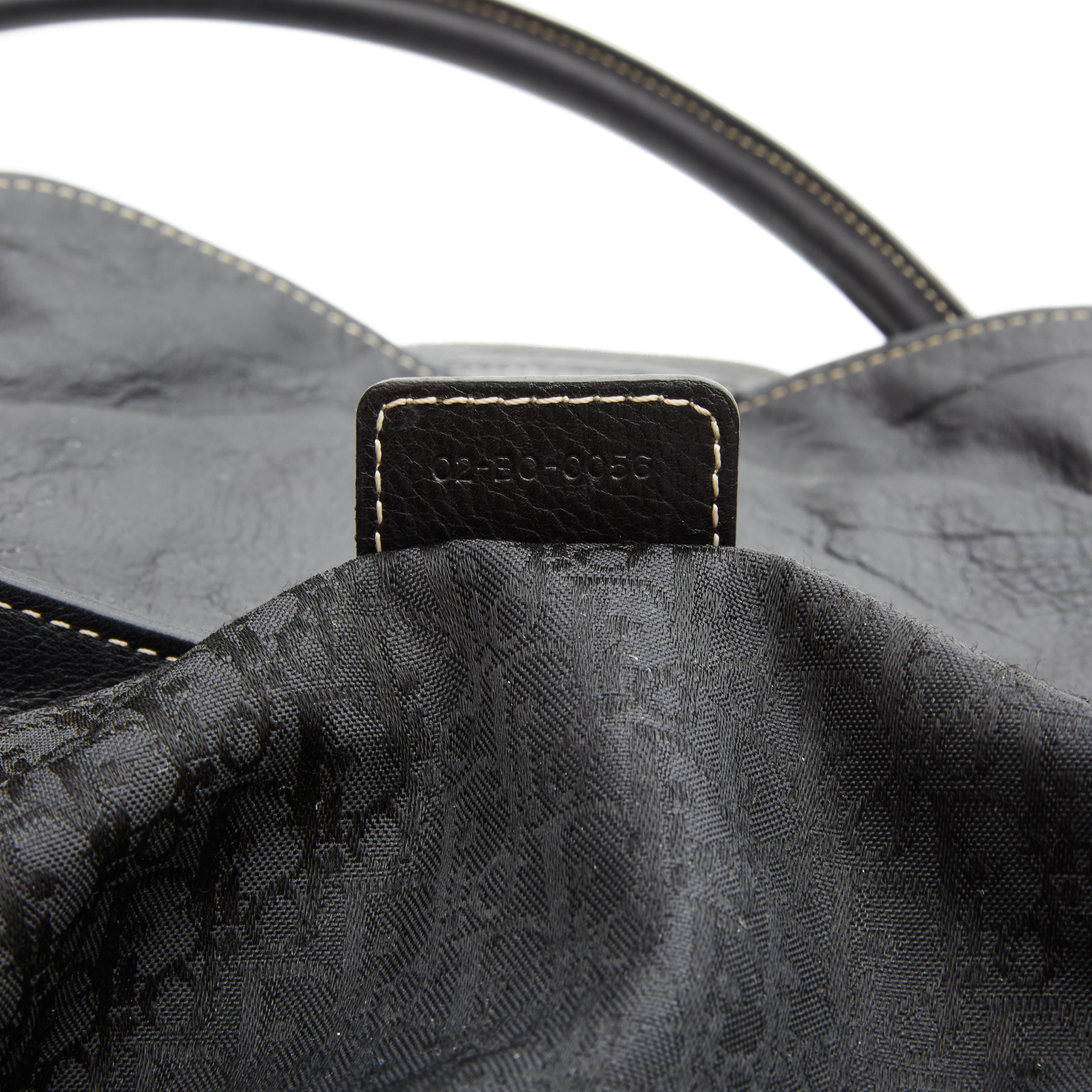 Dior Vintage Leather Black CD Flap Saddle Shoulder Bag In Good Condition In Montreal, Quebec