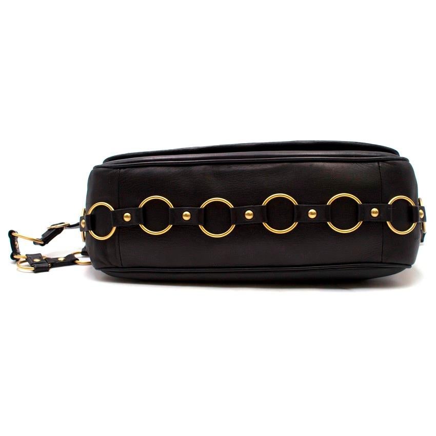 Women's  Dior Vintage Leather Gold Ring Bag
