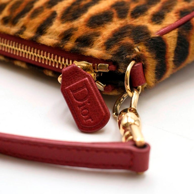 Dior Vintage Leopard Print Pony Hair Saddle Bag at 1stDibs dior hardcore saddle bag