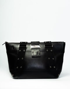 Dior Vintage Medium Leather Street Chic Tote 2002