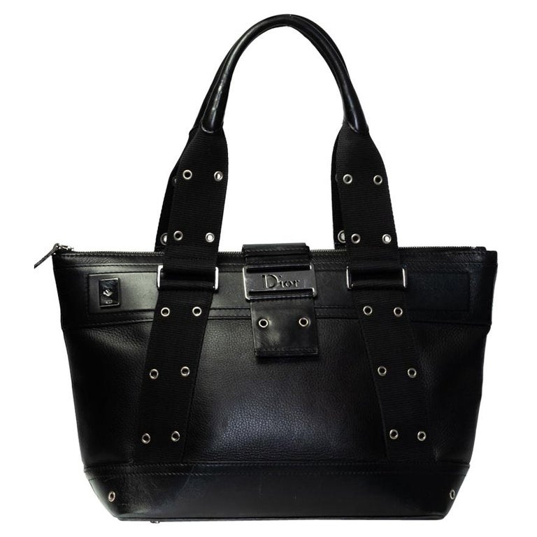 Christian Dior Shoulder Bag vintage leather Black Women Used –