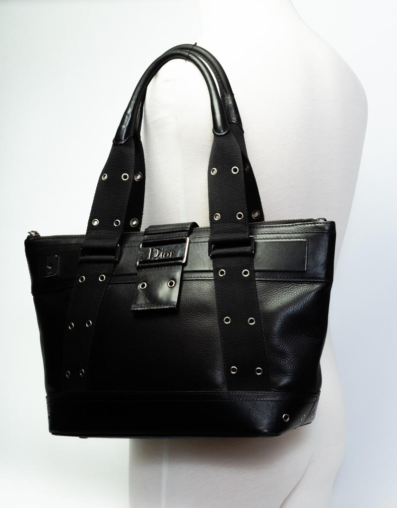 Women's Dior Vintage Medium Leather Street Chic Tote 2002