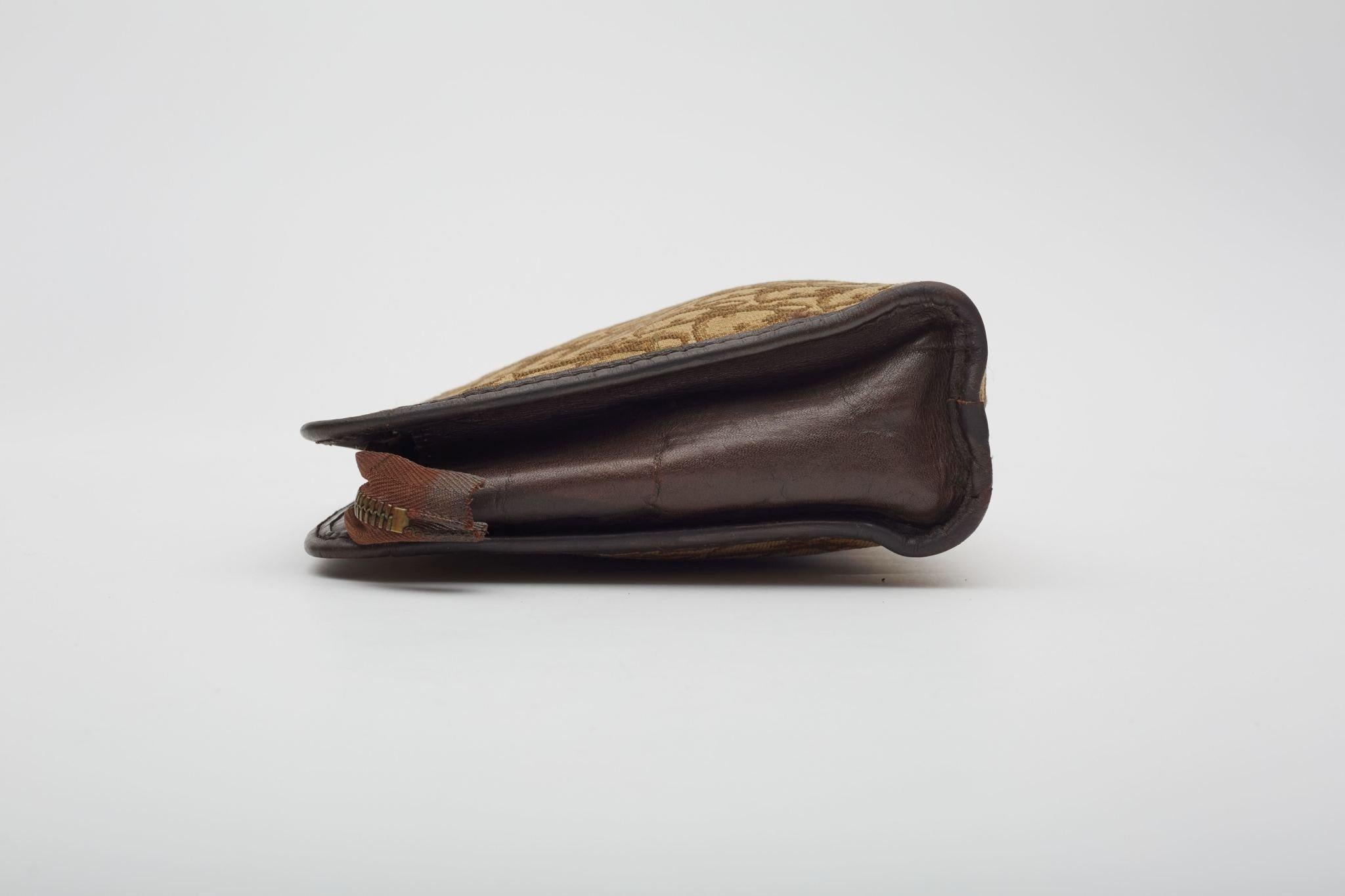 Dior Vintage Monogram Trotter Vanity Pouch Bag 1