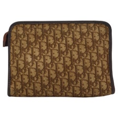Dior Vintage Monogram Trotter Vanity Pouch Bag