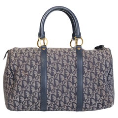 Dior Vintage Navy Oblique Boston 35 (Circa 2000)