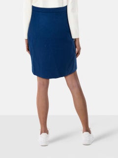 Dior Vintage Navy Wool Knee Length Pencil Skirt Size XXL