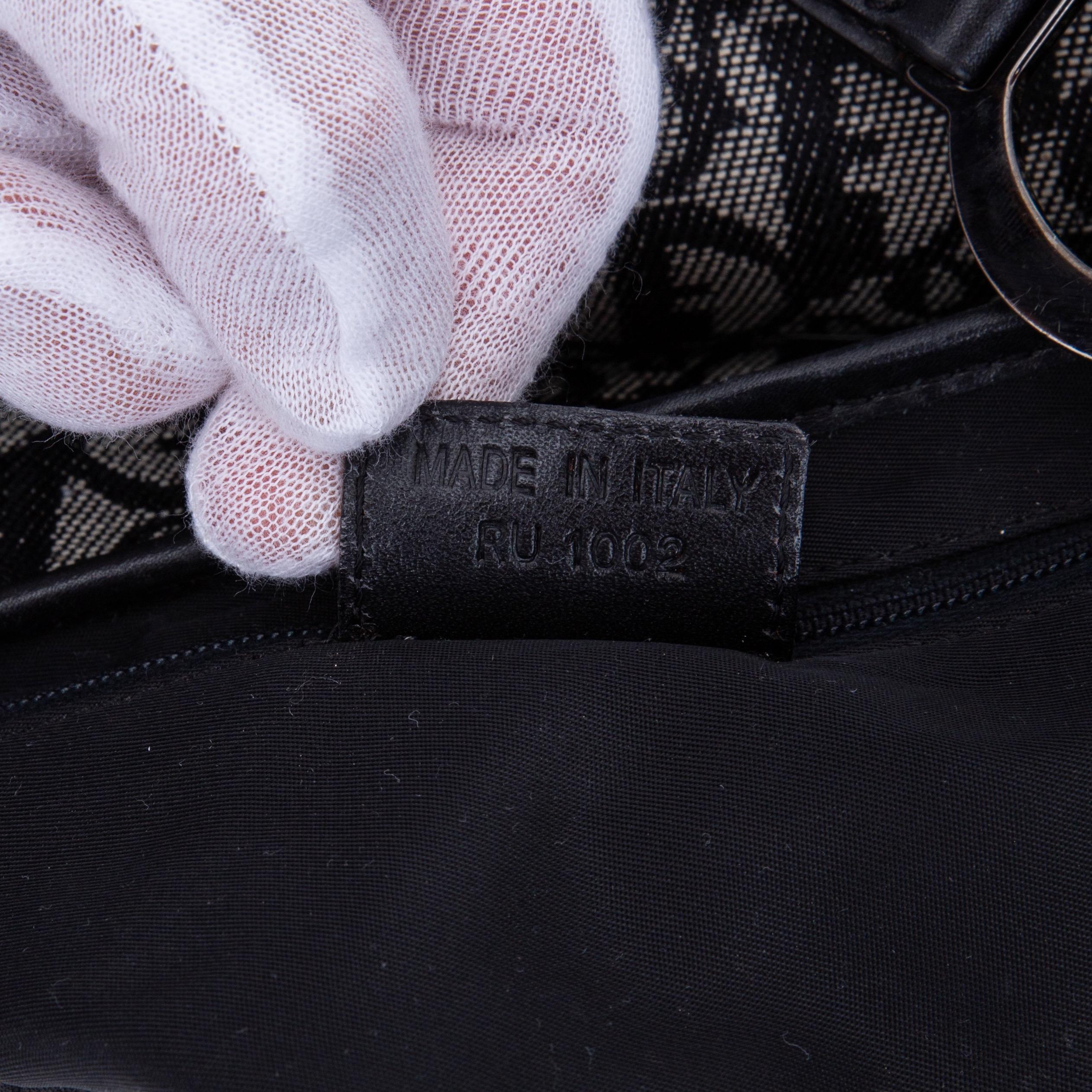 Dior Vintage Oblique Trotter Saddle Bag (2002) For Sale 1