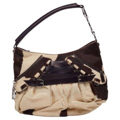 Dior Vintage Pony Hair & Leather Ballet Corset Shoulder Bag