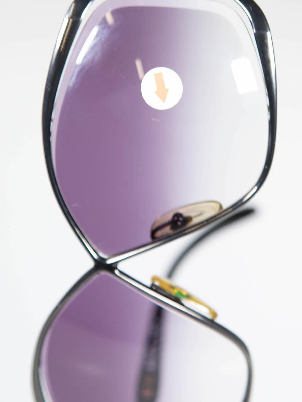 Dior Vintage Purple 2056 90 Butterfly Sunglasses For Sale 1