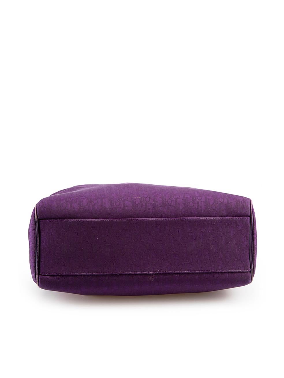 Women's Dior Vintage Purple Oblique Print Lovely Handbag