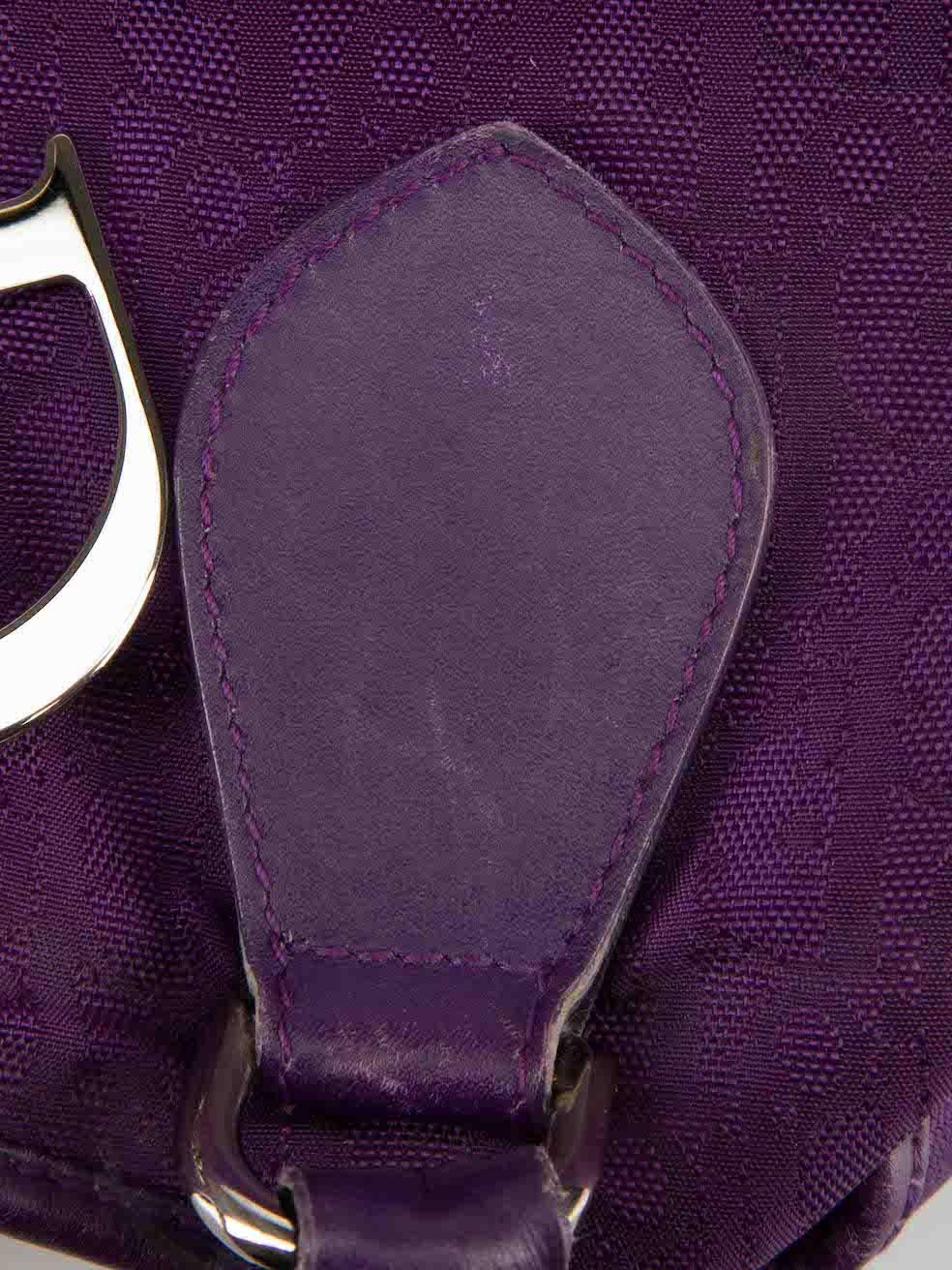Dior Vintage Purple Oblique Print Lovely Handbag 3