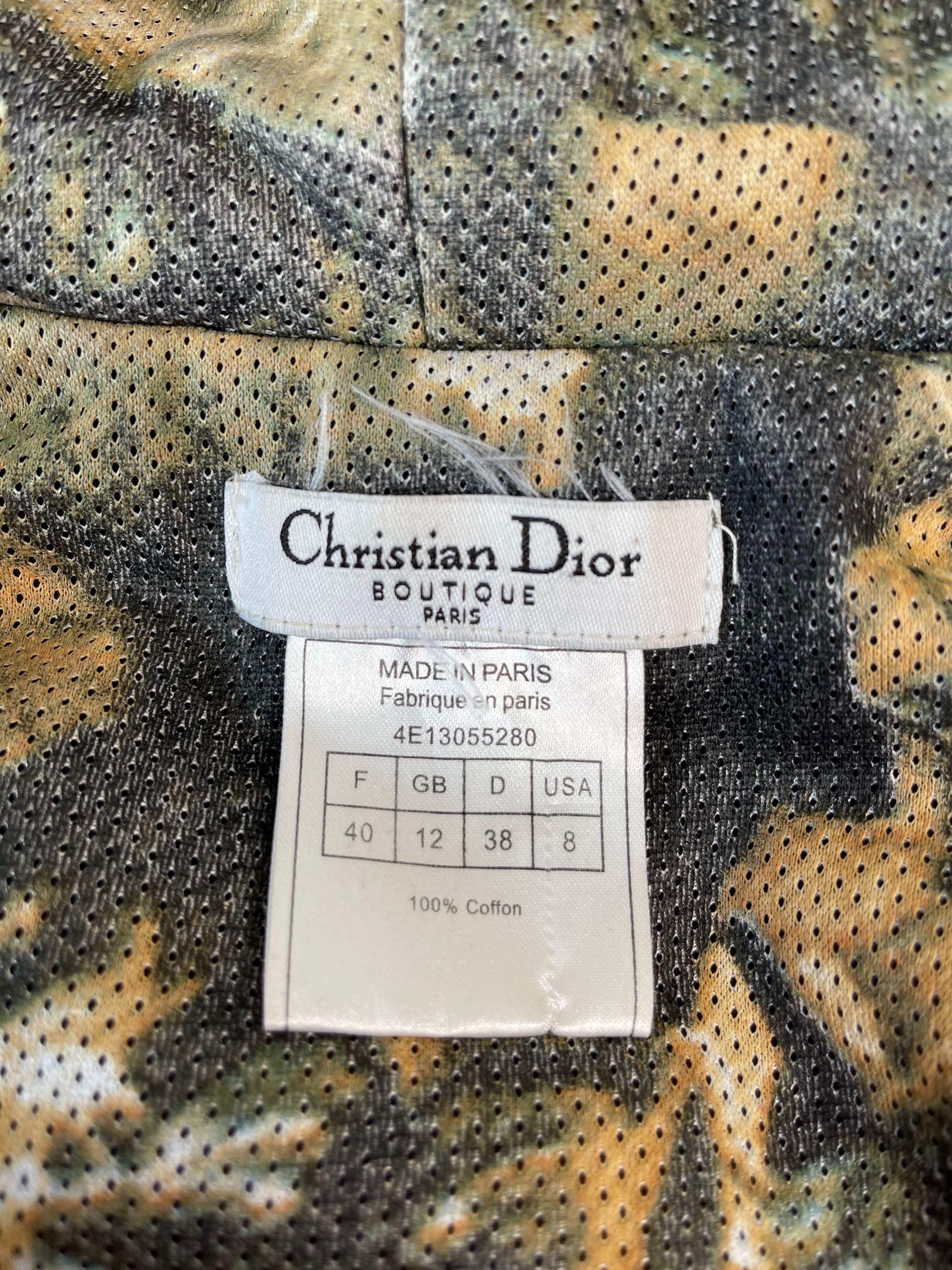 Christian Dior Vintage Rasta Puffer Jacke von Galliano SELTEN 2004 (Größe 40) 7
