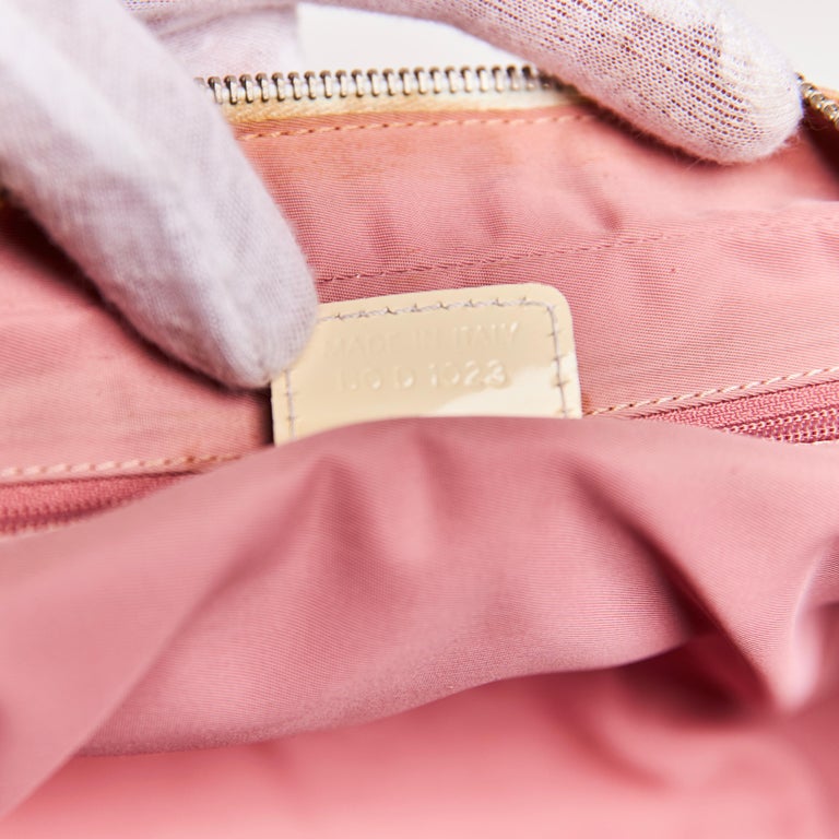 Authentic Christian Dior Pink Signature Oblique Trotter No. 1 Hand Bag