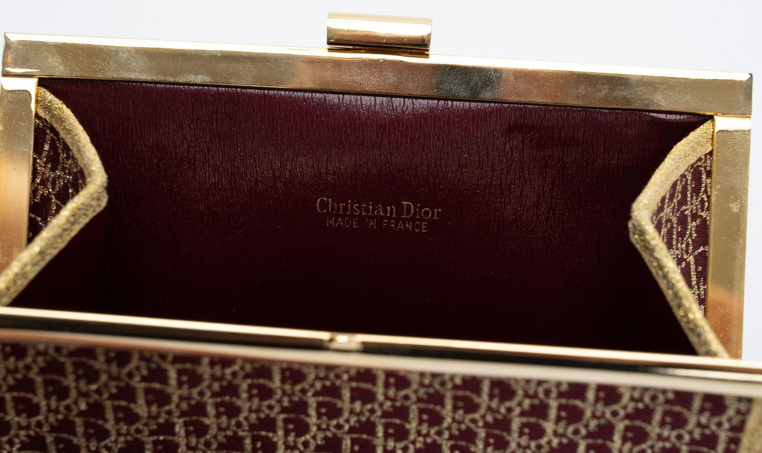 Dior - Petite pochette vintage rouge en or Pour femmes en vente