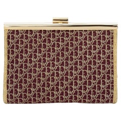 Dior Vintage Small Red Gold Clutch