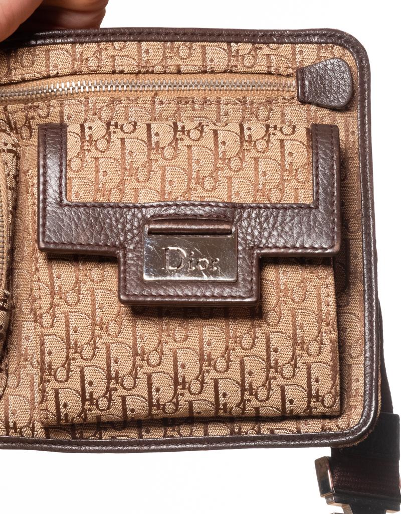 Brown Dior Vintage Street Chic Trotter Belt Bag