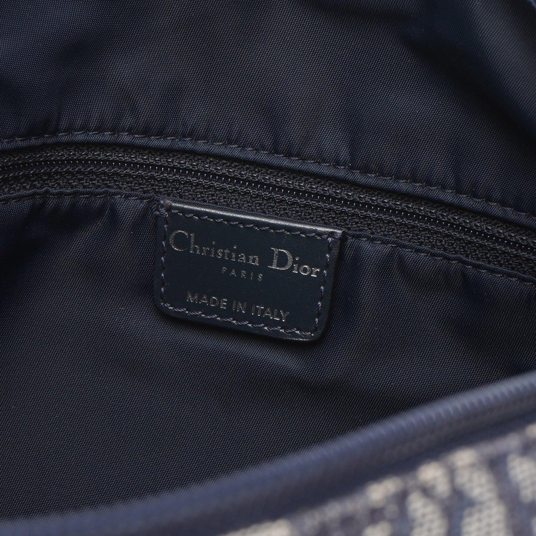 Women's Dior Vintage Trotter Shoulder Bag Navy
