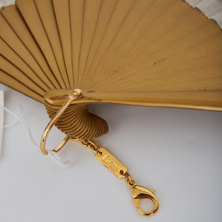 Dior Vintage White Gold J’adore Fan For Sale at 1stDibs | adore 66 dress