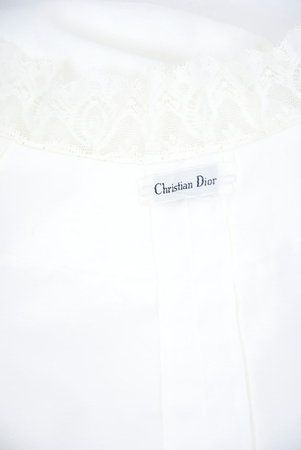 Gray Dior Vintage White Robe