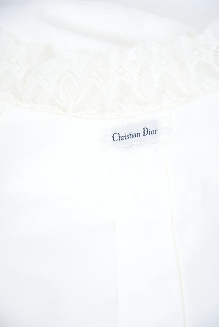 Dior Vintage White Robe For Sale 1