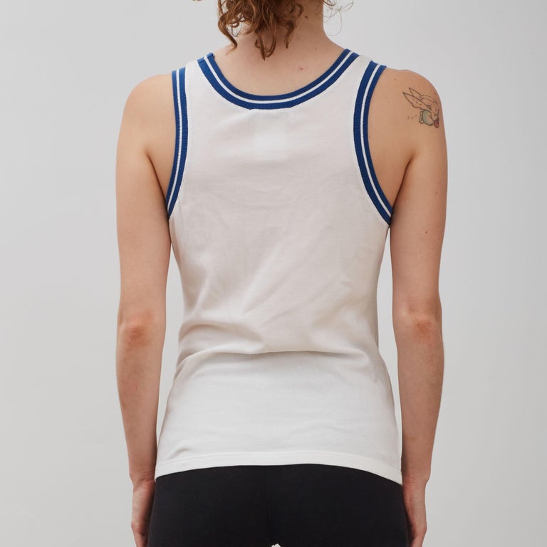 Dior Vintage White Tennis Golf Tank Top (Us8) at 1stDibs