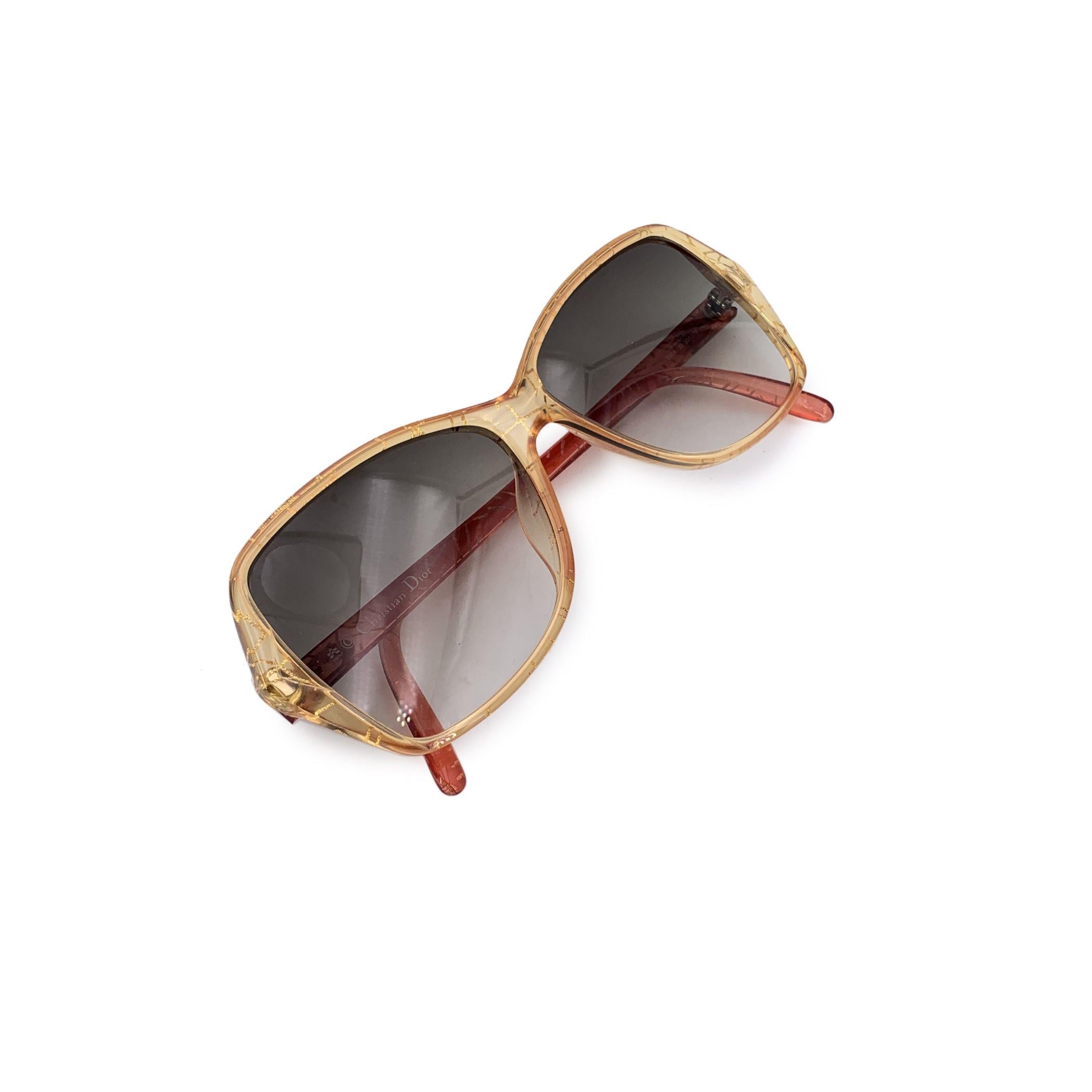 Dior Vintage Yellow Sunglasses CD 2414 55/12 130mm In Excellent Condition For Sale In Rome, Rome