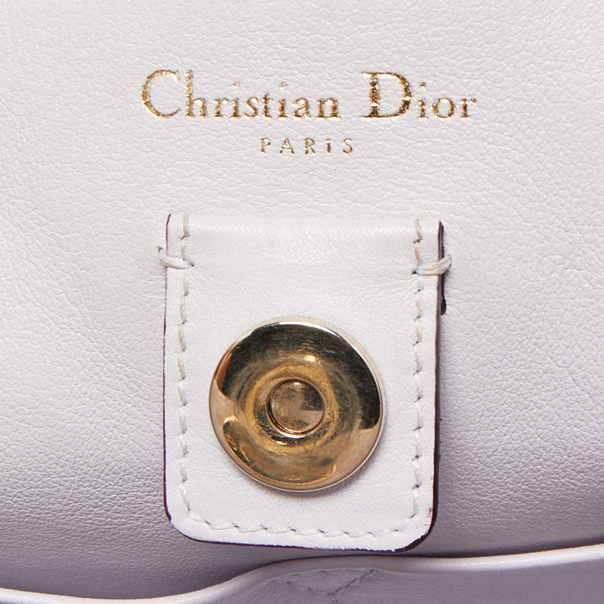 Dior Violet Leather Large Diorissimo Shopper Tote 7