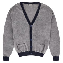 Cardigan à col V en laine vierge Dior