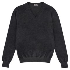Dior Schurwollpullover mit V-Ausschnitt