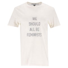 Dior 'We Should All Be Feminists' Cotton & Linen T- Shirt
