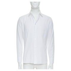 DIOR white 100% cotton shoulder darts plain dress shirt EU39 M