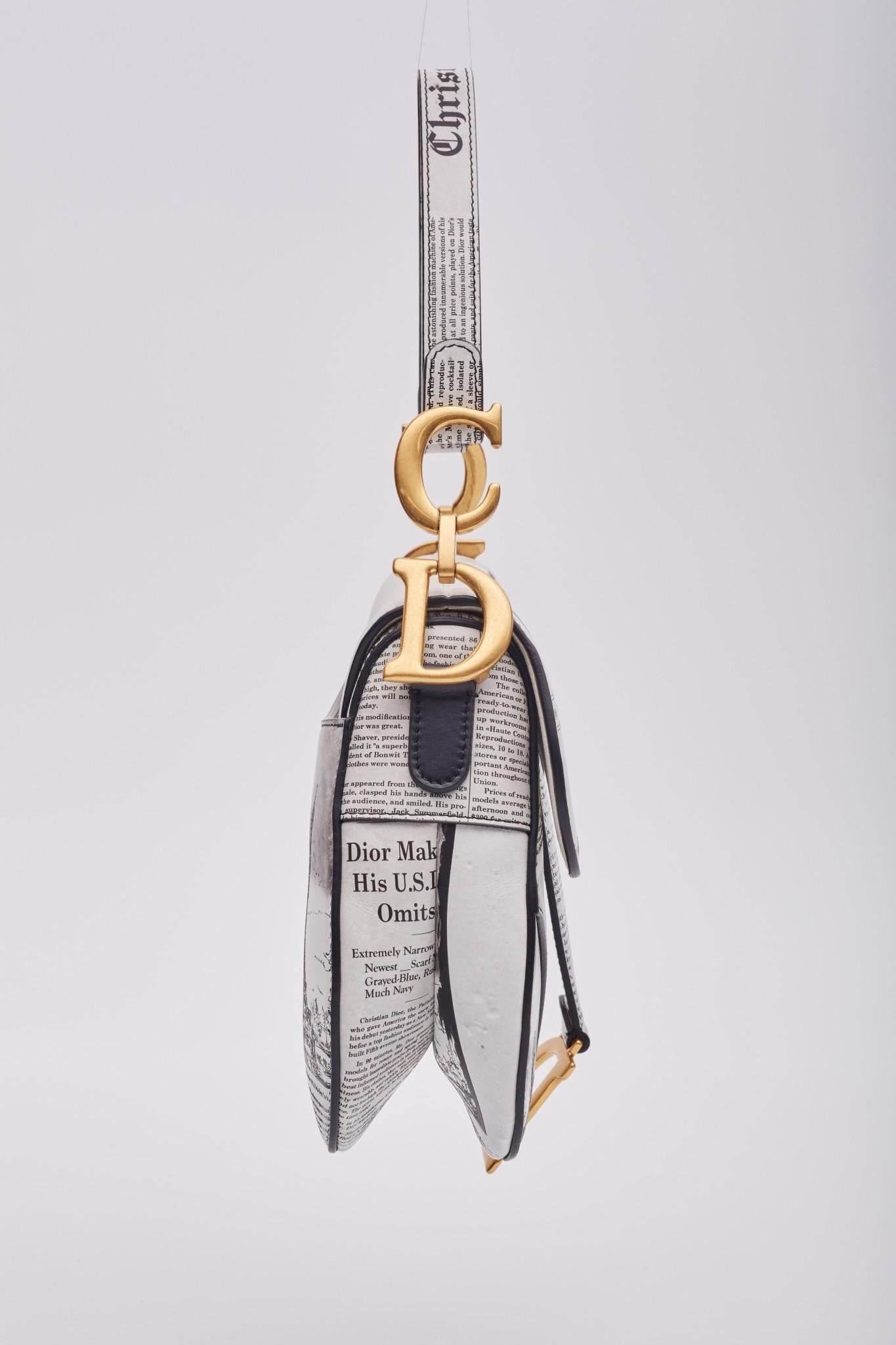 dior saddle newspaper