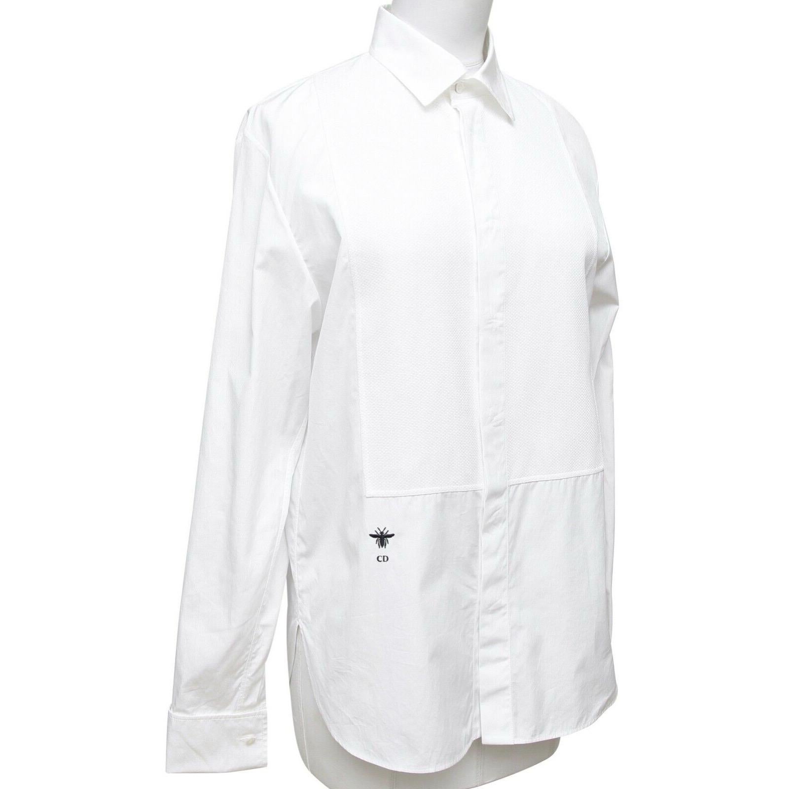 dior white blouse