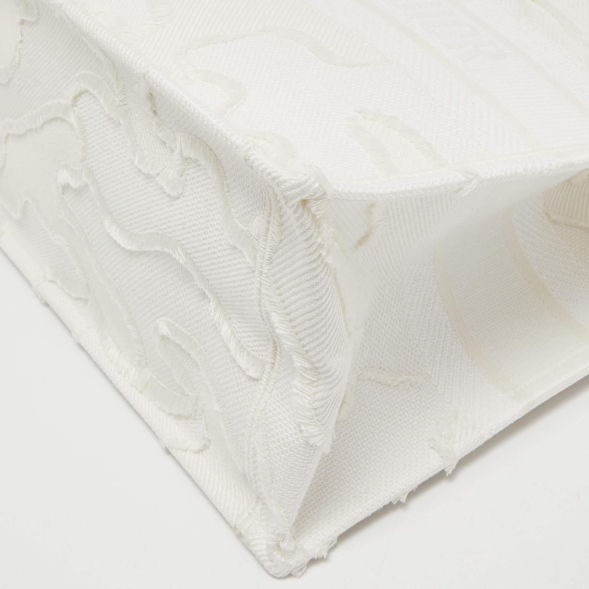 Women's Dior White Camouflage Canvas Medium Book Tote