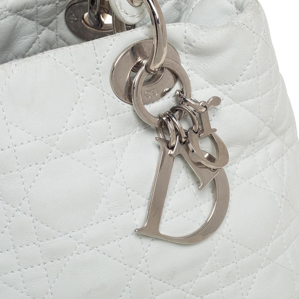 lady dior white bag