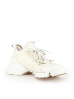 Dior Weiße Chunky Sole D Connect-Turnschuhe