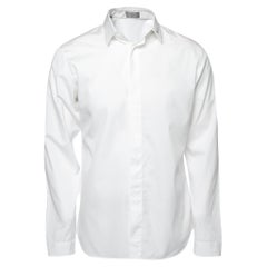 Dior White Cotton Button Front Shirt M