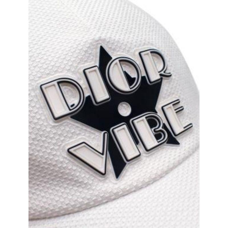 Women's or Men's Dior White D-Player Vibe Baseball Cap - Size 56 For Sale
