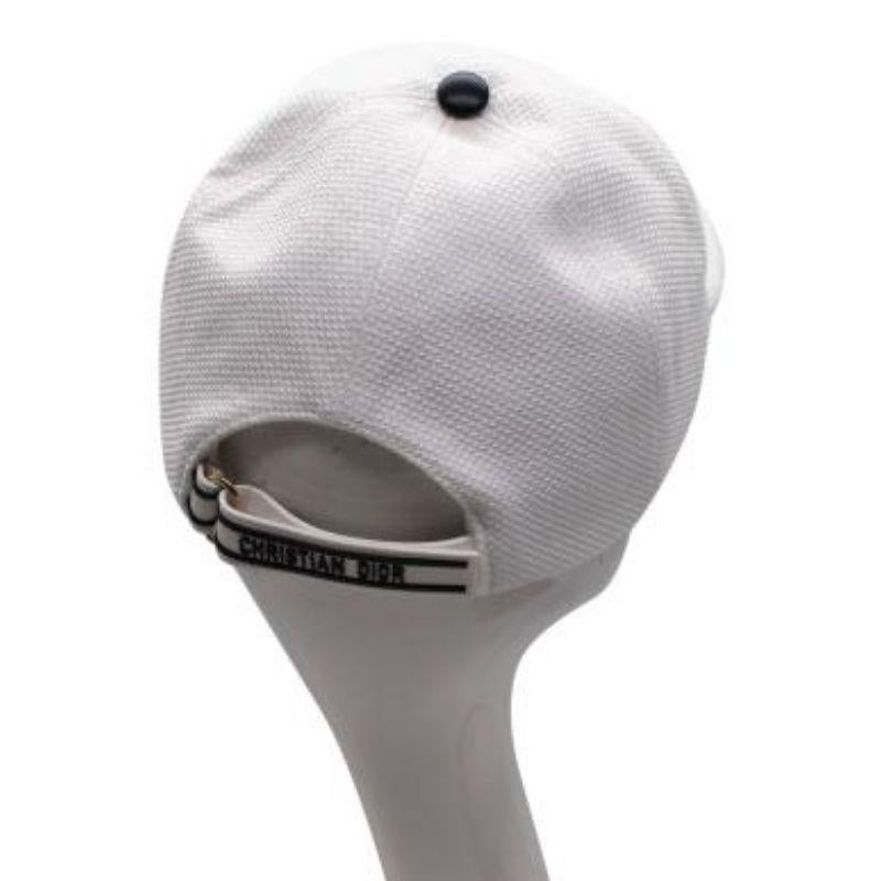 Dior White D-Player Vibe Baseball Cap - Size 56 For Sale 4