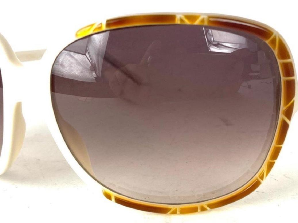 Dior White Diorita1 Cannage Rim Brown 19dior65 Sunglasses For Sale 2
