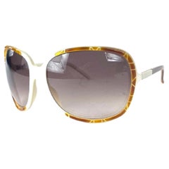 Dior White Diorita1 Cannage Rim Brown 19dior65 Sunglasses