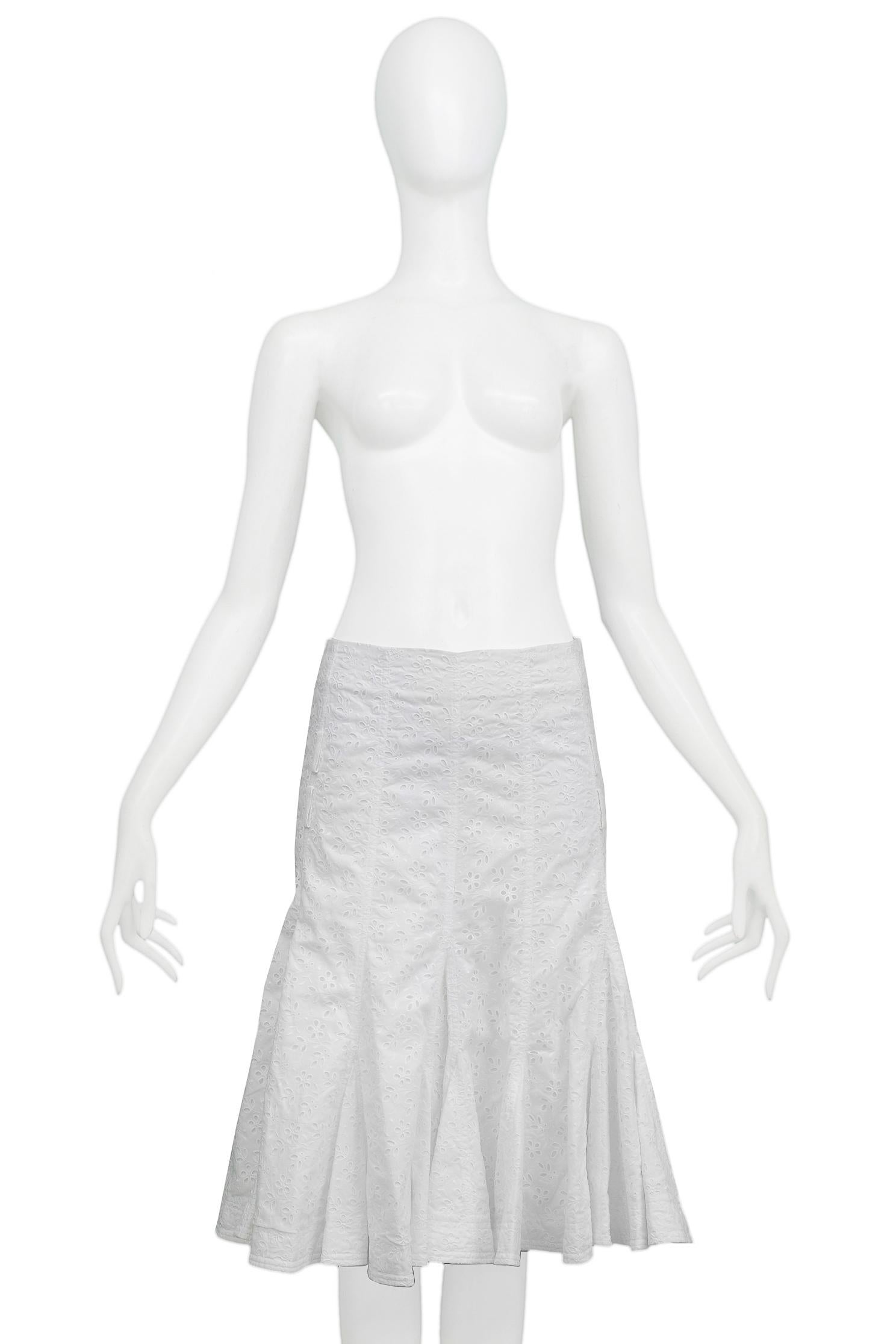 dior skirt white