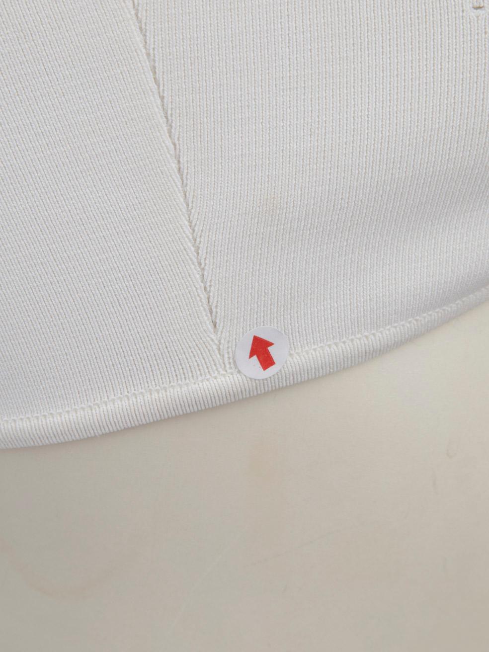 Women's Dior White J'adior Embroidered Logo Bralette Top Size S