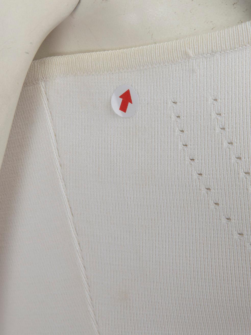 Dior White J'adior Embroidered Logo Bralette Top Size S 2