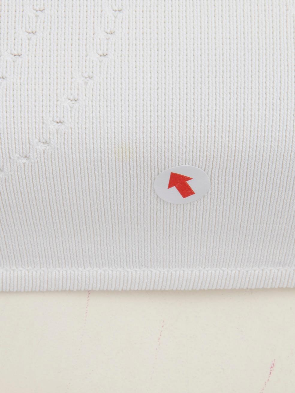  Dior White J'adior Logo Embroidered Bralette Top Size XS Pour femmes 