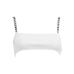 Dior White J'adior Logo Embroidered Bralette Top Size XS